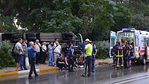 5 yıldızlı otelin personel servisi devrildi! Can pazarı yaşandı