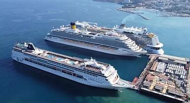Kuşadası'nda kruvaziyer bereketi! İşte aynı anda gelen 3 gemideki turist sayısı
