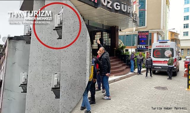 Kent merkezindeki otelde intihar girişimi!