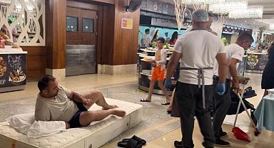 Antalya'daki lüks otelde klima skandalı! Restoranda yattı