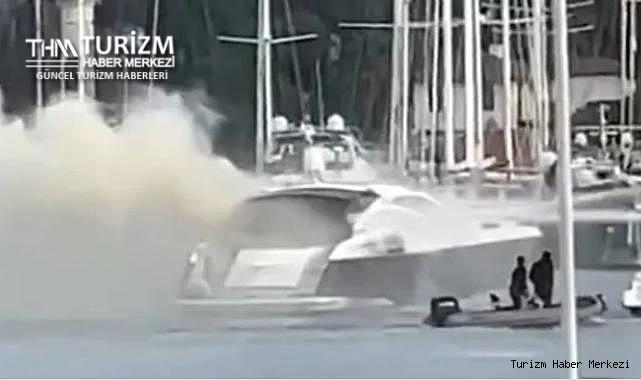 Bodrum'da milyon dolarlık yat küle döndü!