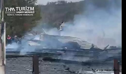 Bolu'daki Mengen Rüya Çiftliği Otel'de büyük yangın!