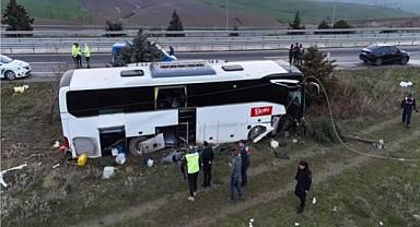 Çanakkale'de facia gibi tur otobüsü kazası! Şoför uyudu