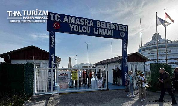 Rus turist dolu kruvaziyer Amasra'ya demirledi!