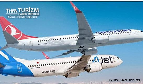 THY ve AJet'ten iç hat uçuşlarda yeni tavan fiyat kararı