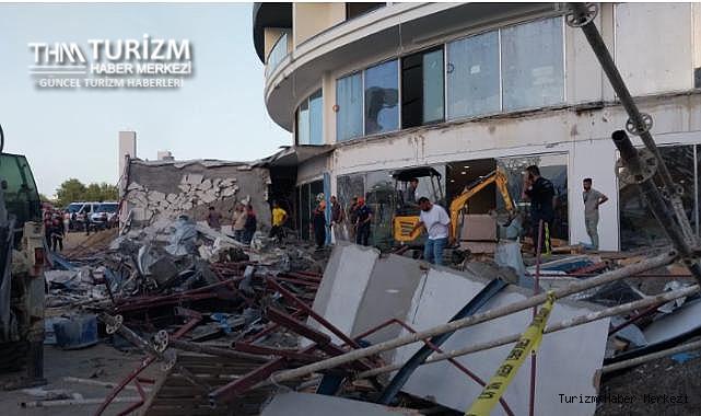 Açılışa hazırlanan Antalya'daki 5 yıldızlı otelin terası çöktü!