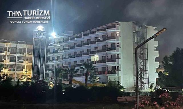 Asrın Beach Otel'de büyük yangın! Tatilciler tahliye ediliyor